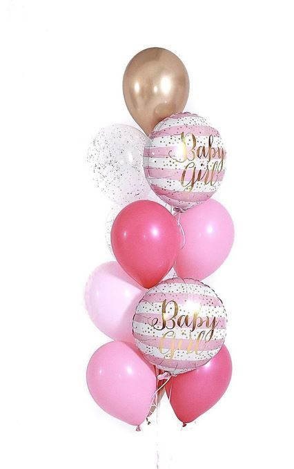 Minifoil Birthday Latex Balloons with Confetti