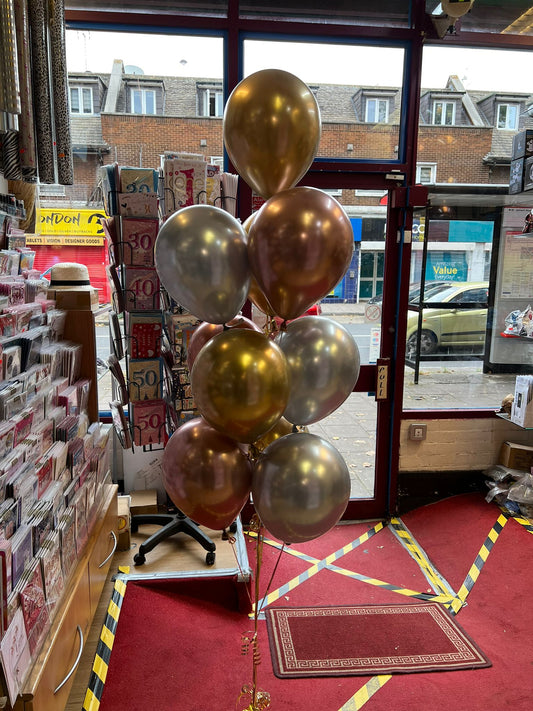 Chrome Latex Balloons Bouquet