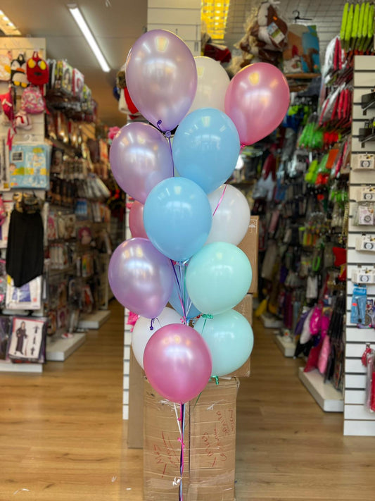 Birthday Crystel Colourful Bubble Latex Balloons