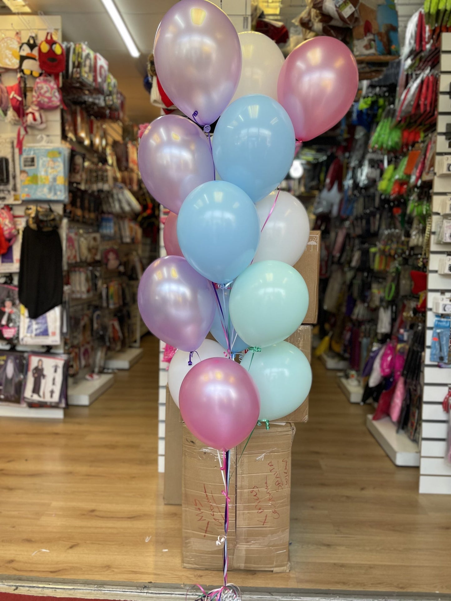 Mix Colour Latex Helium Balloons Bouquet