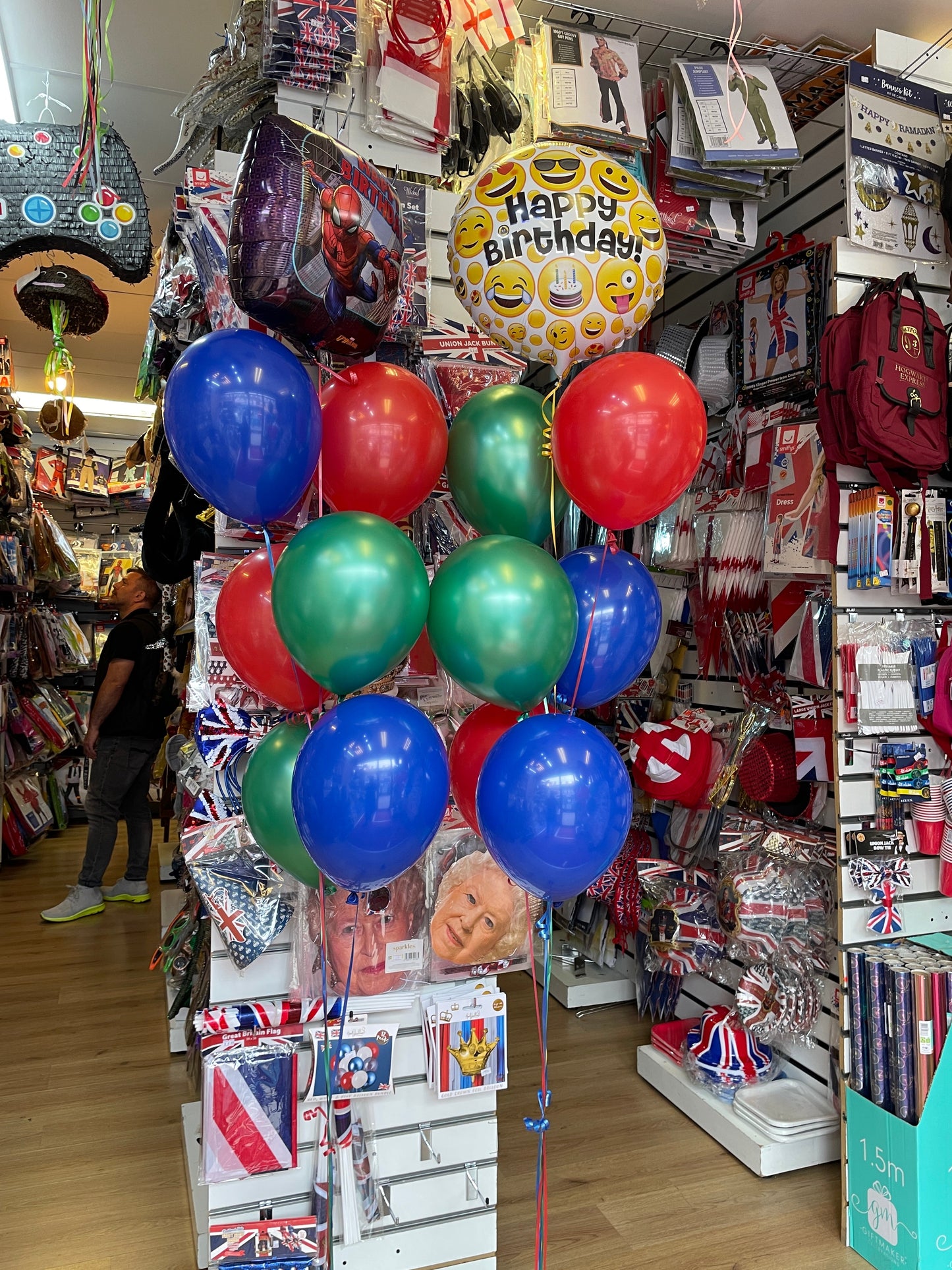 2* Foil Birthday & latex Balloons Bouquet