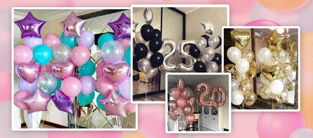 Helium balloon bouquets for birthdays and celebrations in London
