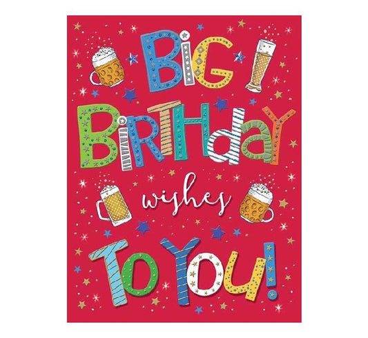 Big Birthday Wishes Card