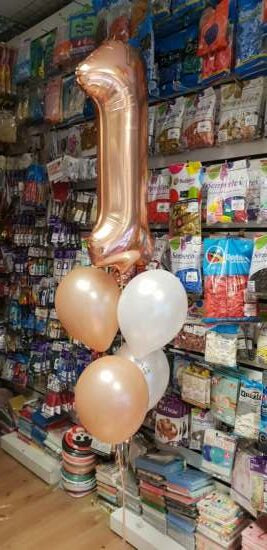 Helium Number & Latex Balloons