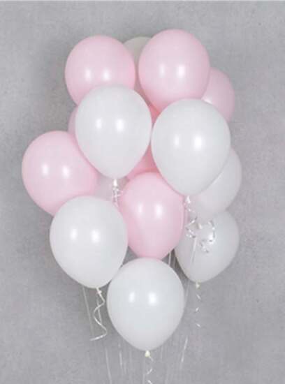 Pink & White Balloons Bouquet