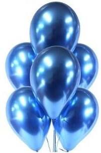 Helium Balloon Bouquet, Chrome