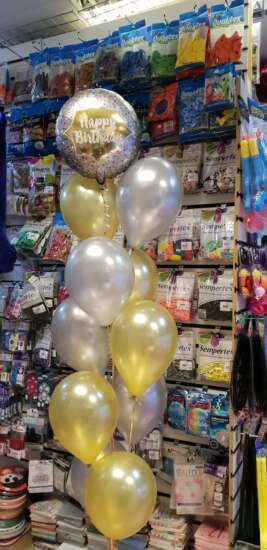 Happy Birthday with Latex Balloons