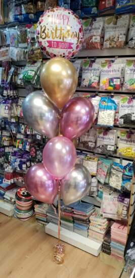 Chrome Latex Balloons Bouquet