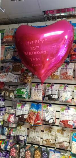 Personalised Pink Helium Balloon