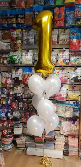 Number Helium and Latex Bouquet