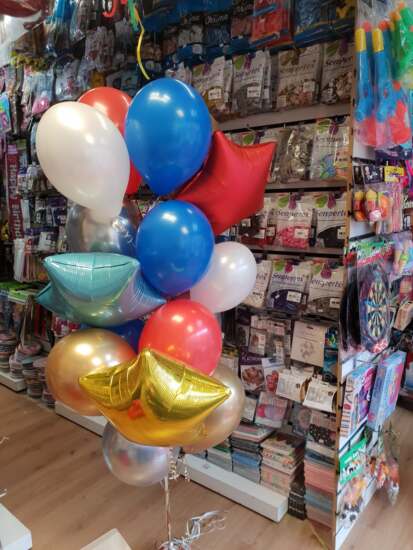 Latex Balloon Bouquet with Star Foil
