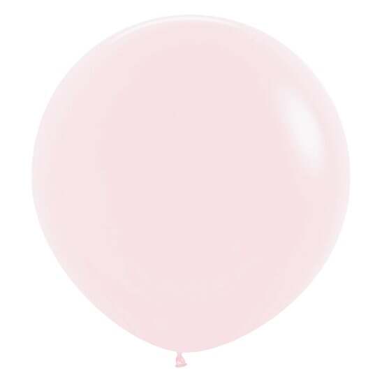 24 Inch Latex Helium Balloon   Pastel Pink