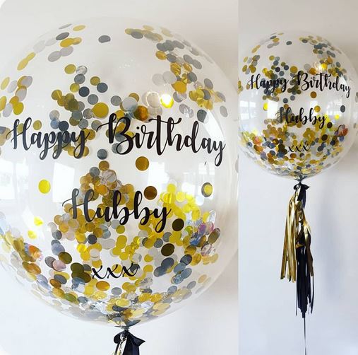 Personalised Hubby Birthday Balloon