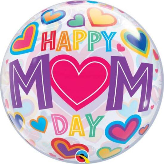 Big Hearts Happy Mum Day Bubble