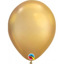 Chrome Gold Latex Balloon
